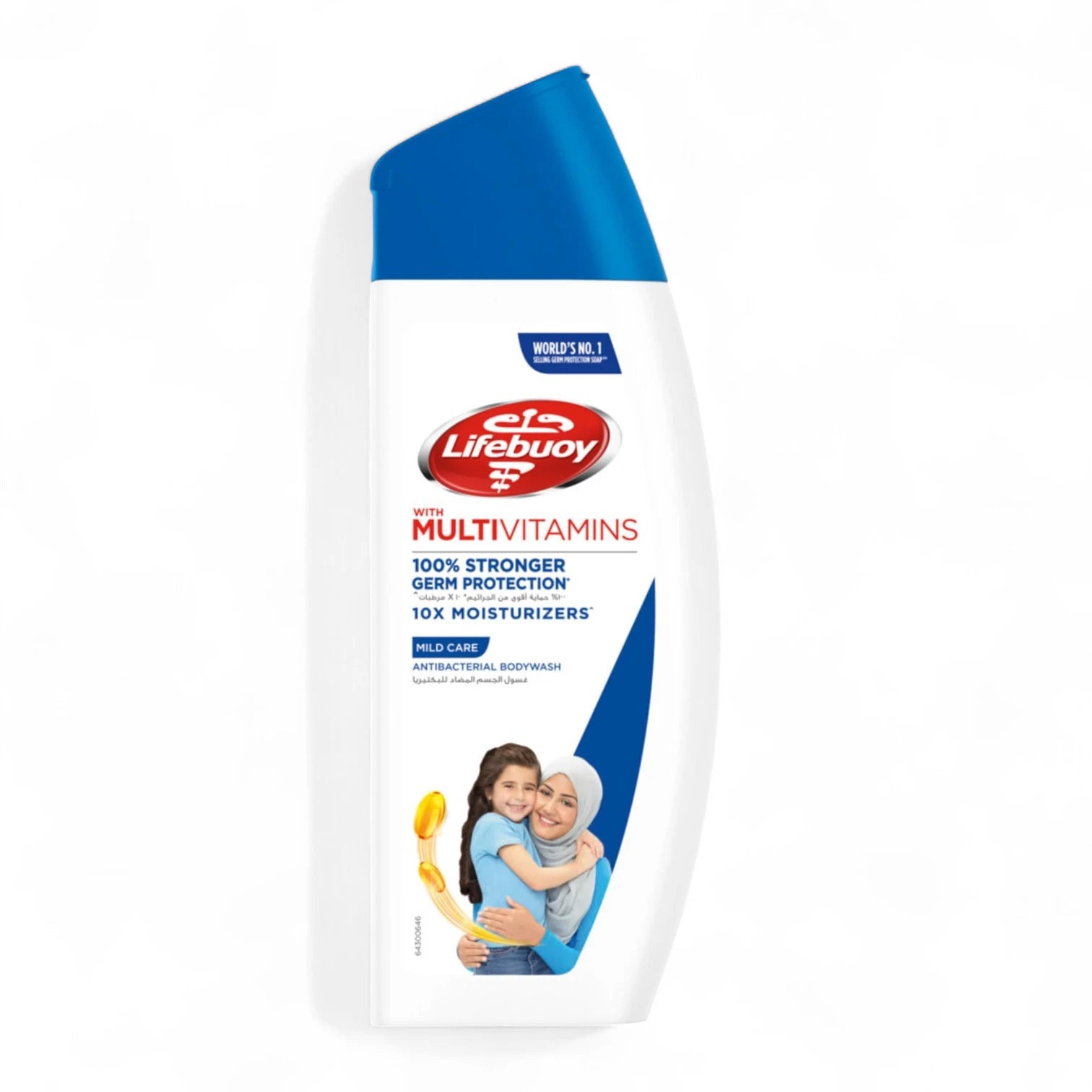 Lifebuoy Mild Care Antibacterial Body Wash 300ml – 10X Moisturizers & Germ Protection for Sensitive Skin - Damoo