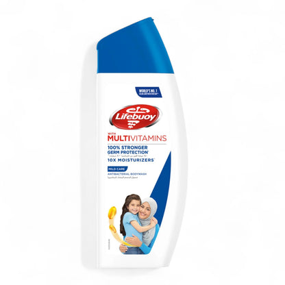Lifebuoy Mild Care Antibacterial Body Wash 300ml – 10X Moisturizers & Germ Protection for Sensitive Skin - Damoo
