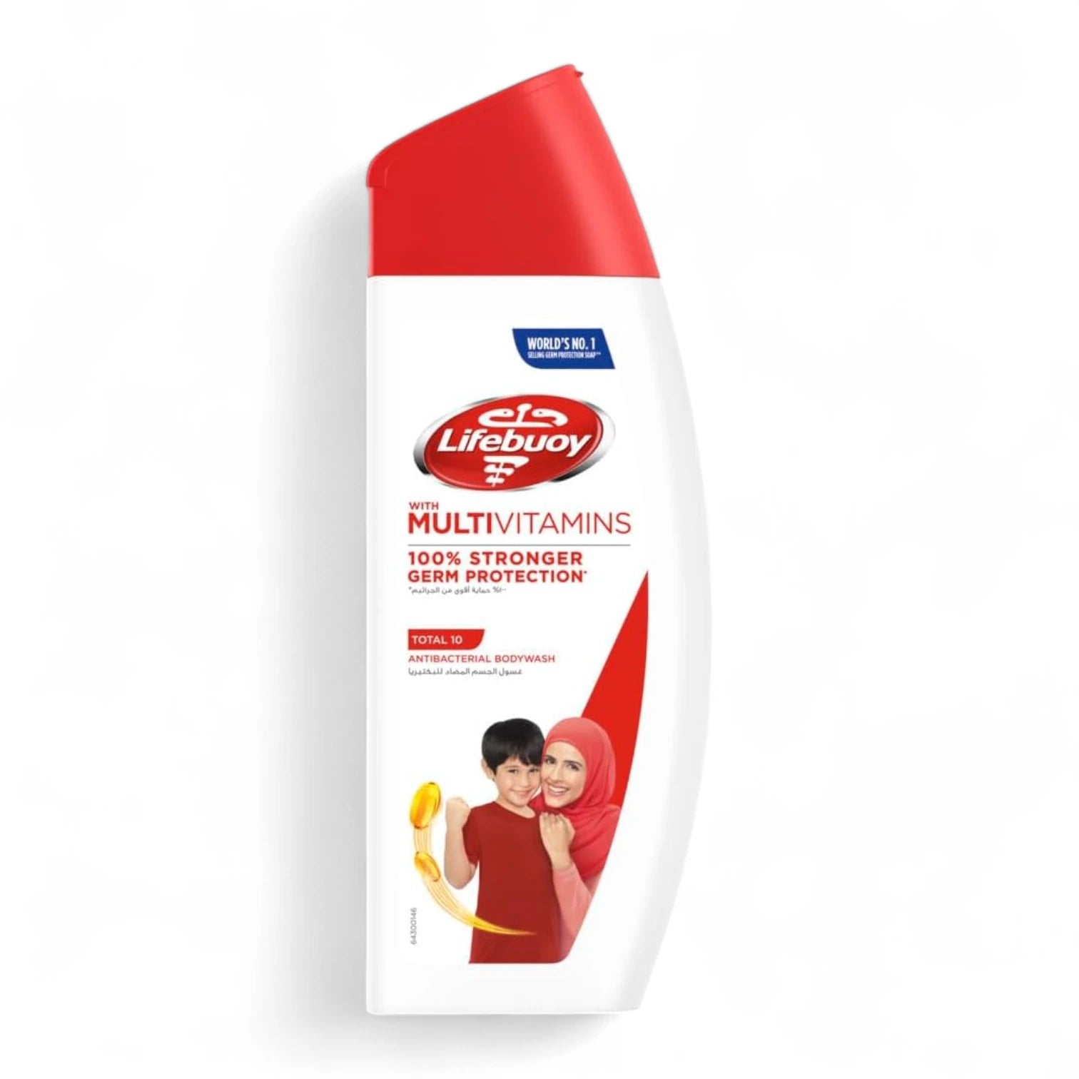 Lifebuoy Total 10 Antibacterial Body Wash with Multivitamin Formula – 300ml | 100% Stronger Germ Protection, Dermatologist Approved - Damoo