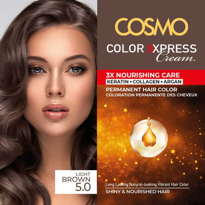 CD Cosmo Designs Permanent Hair Colour – Natural Light Blonde, 3X Nourishing Care with Keratin, Collagen & Argan Oil, 100% Grey Coverage, Long-Lasting Anti-Fade Formula - Damoo