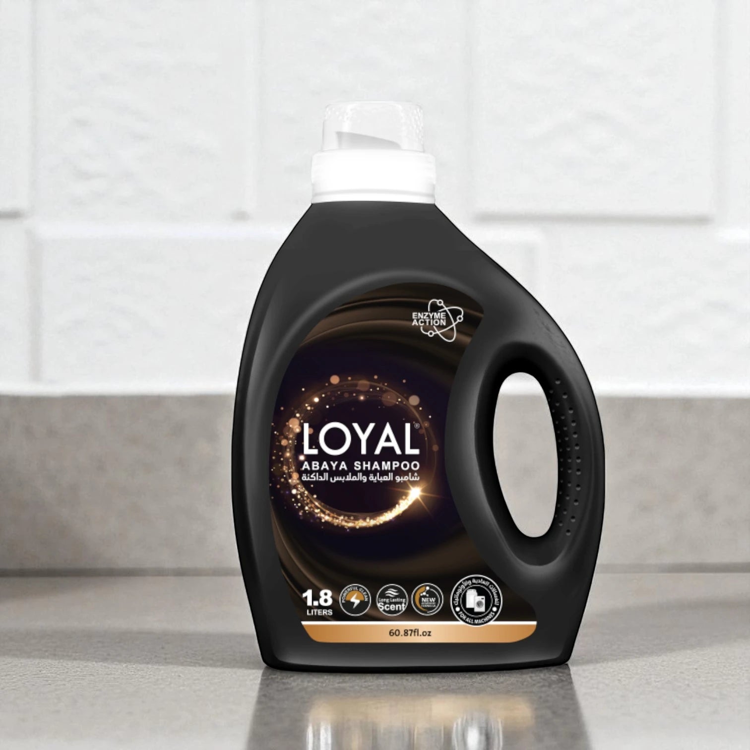 Loyal Abaya Shampoo – Enzyme Action Liquid Detergent with Long-Lasting Fragrance – 1.8L | For All Washing Machines - Damoo