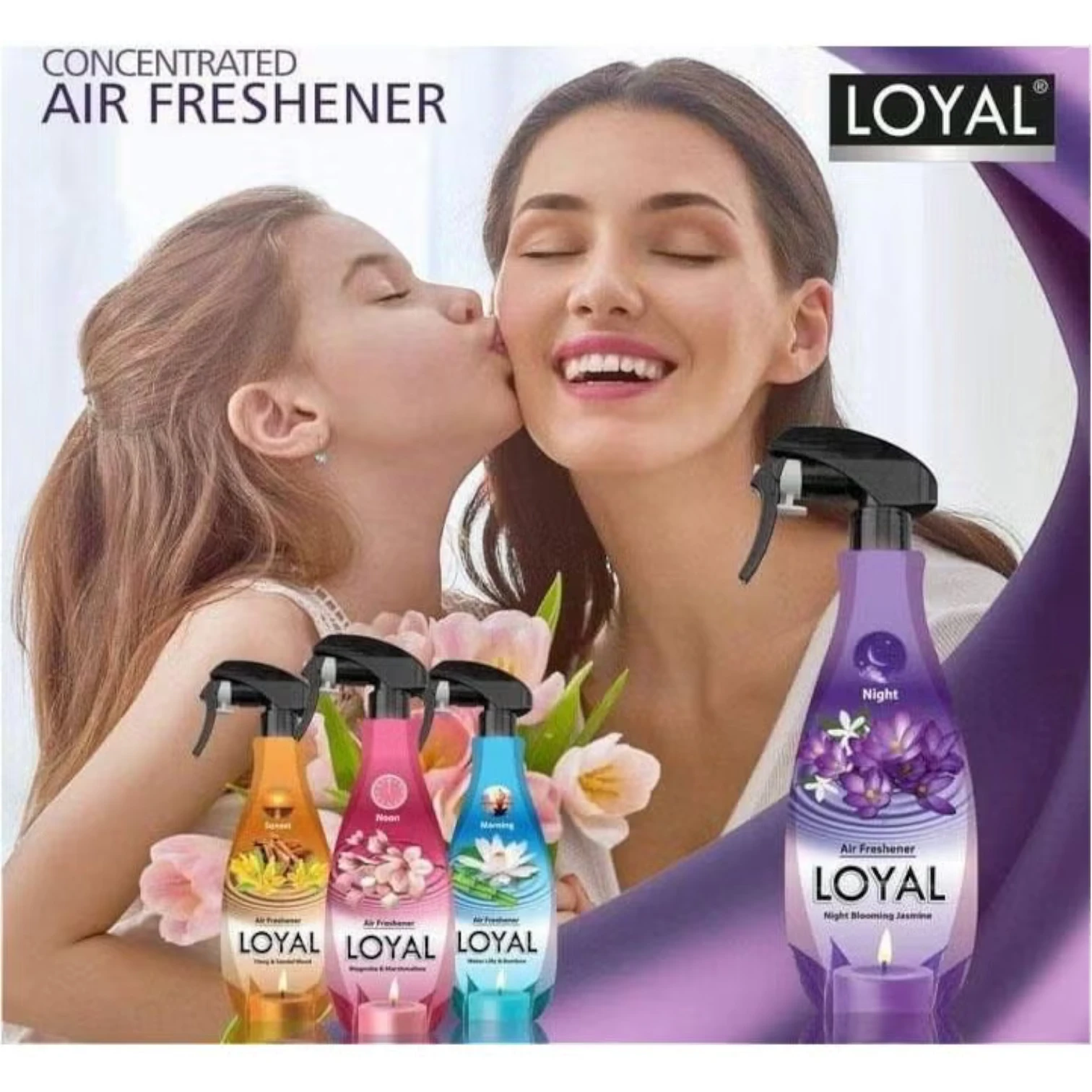 Loyal Concentrated Air Freshener – Night Blooming Jasmine – 450ml | Calming Scent for Mindful Evenings at Home or Car - Damoo