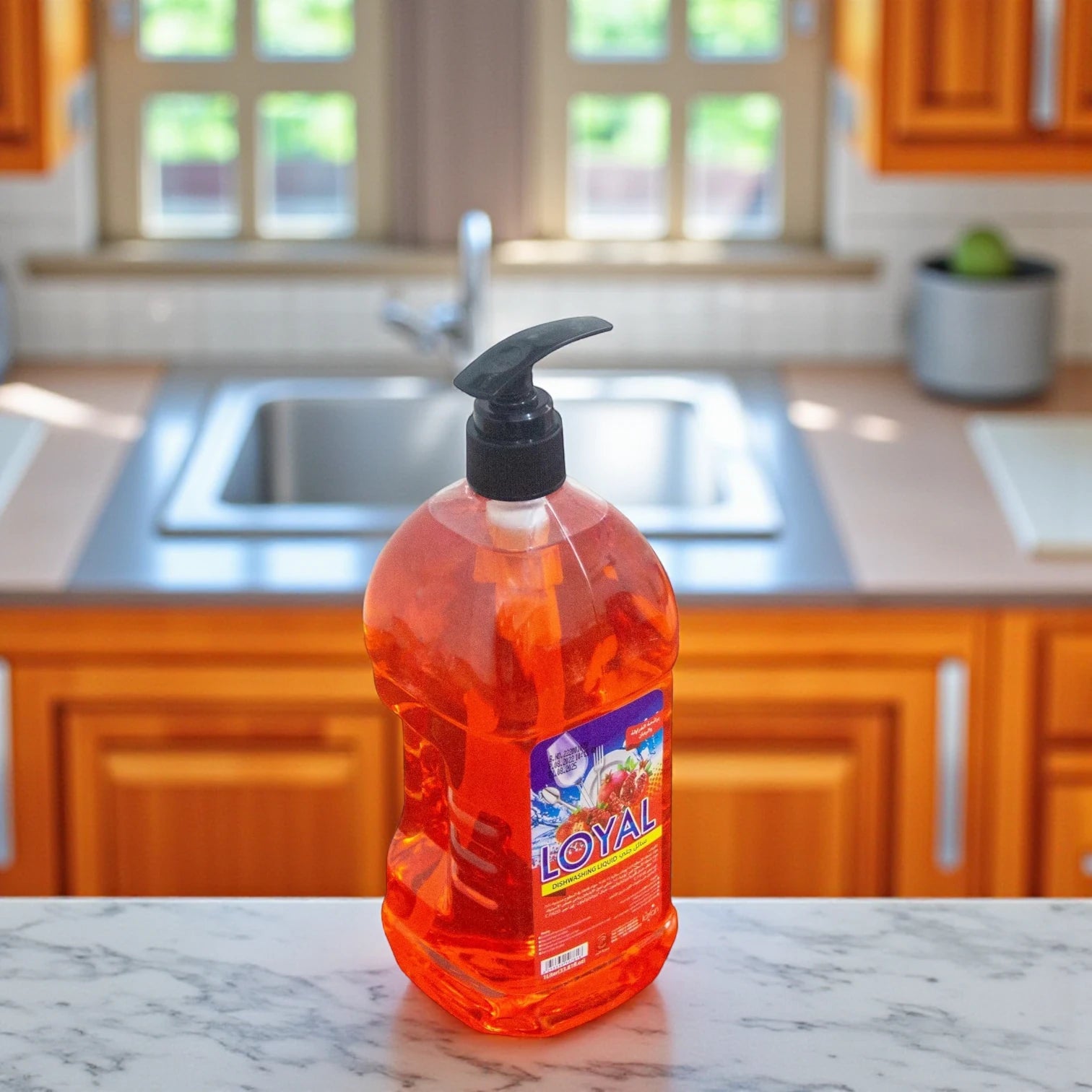 Loyal Dishwashing Liquid – Strawberry & Pomegranate Scent (2L) | Tough on Stains, Gentle on Hands | Red Liquid Soap - Damoo