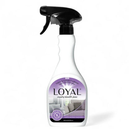 Loyal Fabric, Carpet & Air Freshener – Exotic Blooms Scent – 3-in-1 Deodorizer Spray – Long Lasting Freshness – 500ml - Damoo