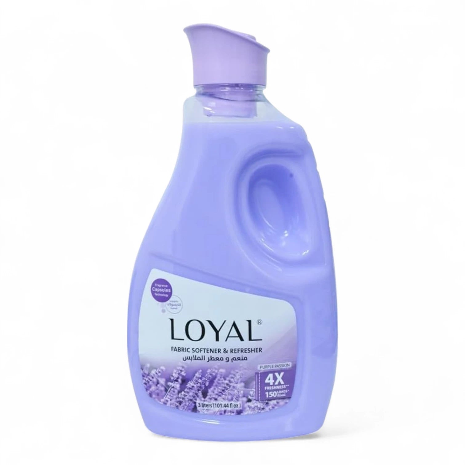 Loyal Fabric Softener & Freshener – Purple Passion Scent – 4X Freshness, Long-Lasting Fragrance Capsules, 3000ml (Up to 150 Loads) - Damoo