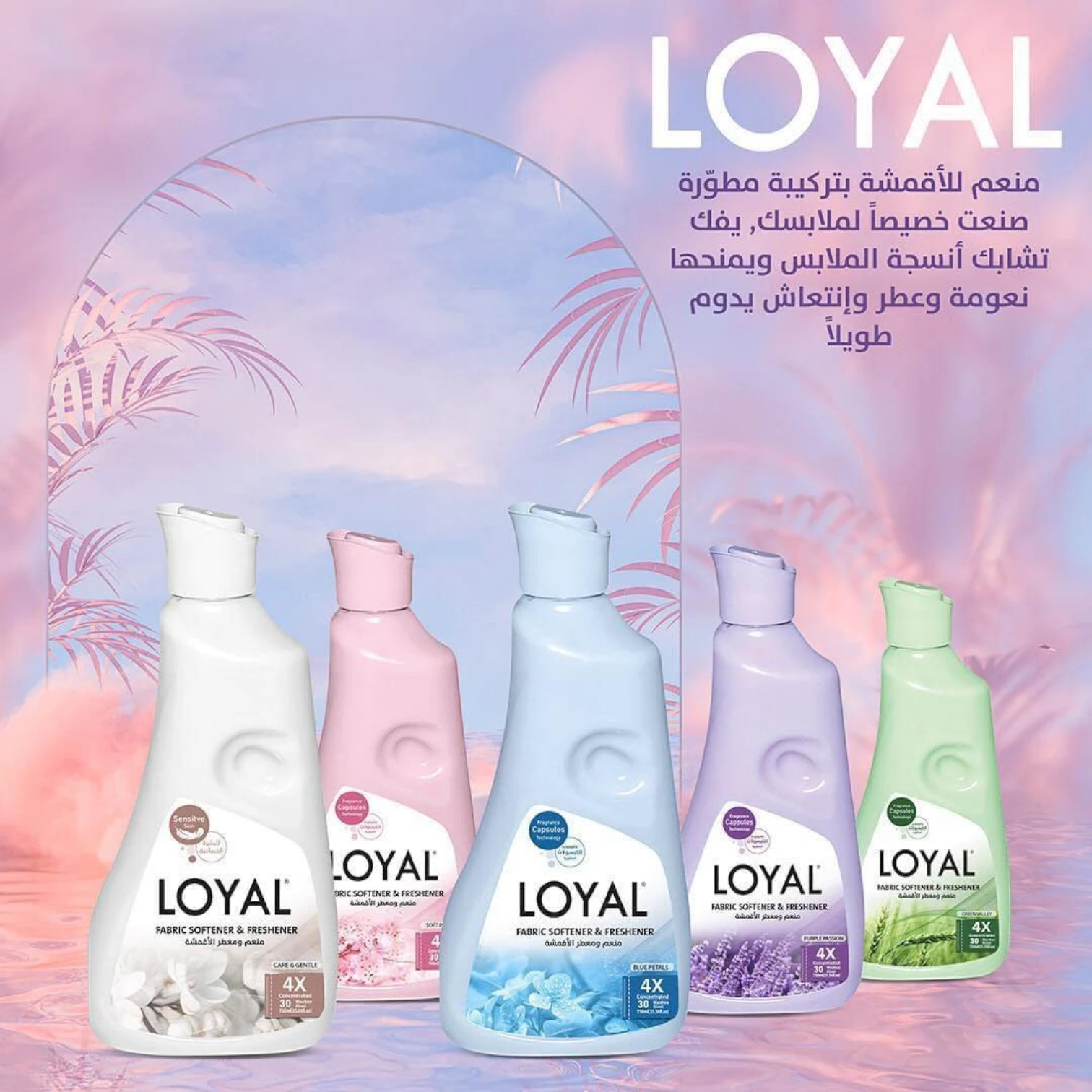 Loyal Fabric Softener – Purple Passion Scent – 1.5L Bottle – Long-Lasting Fragrance Capsules, Wrinkle Protection & Color Care - Damoo