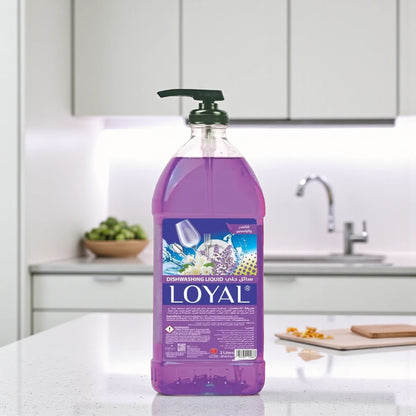 Loyal Lavender Dishwashing Liquid – 2L | Gentle on Hands, Tough on Grease | Natural Oils & Moisturizing Formula - Damoo