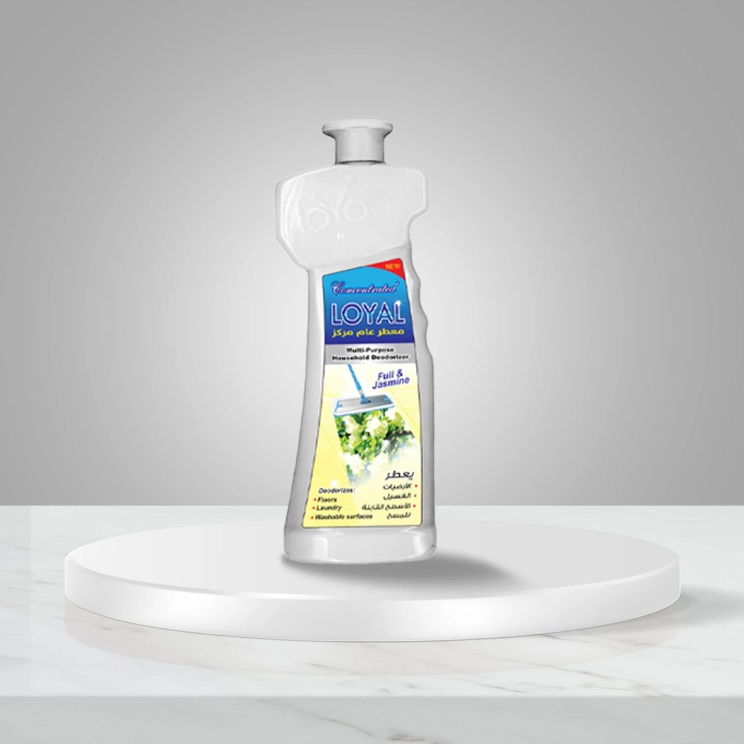 Loyal Multi-Purpose Deodorizer Gel – Full & Jasmine, 2.1L | Exotic Floral Concentrated Gel for Floors, Laundry & Surfaces, Odor Eliminator - Damoo