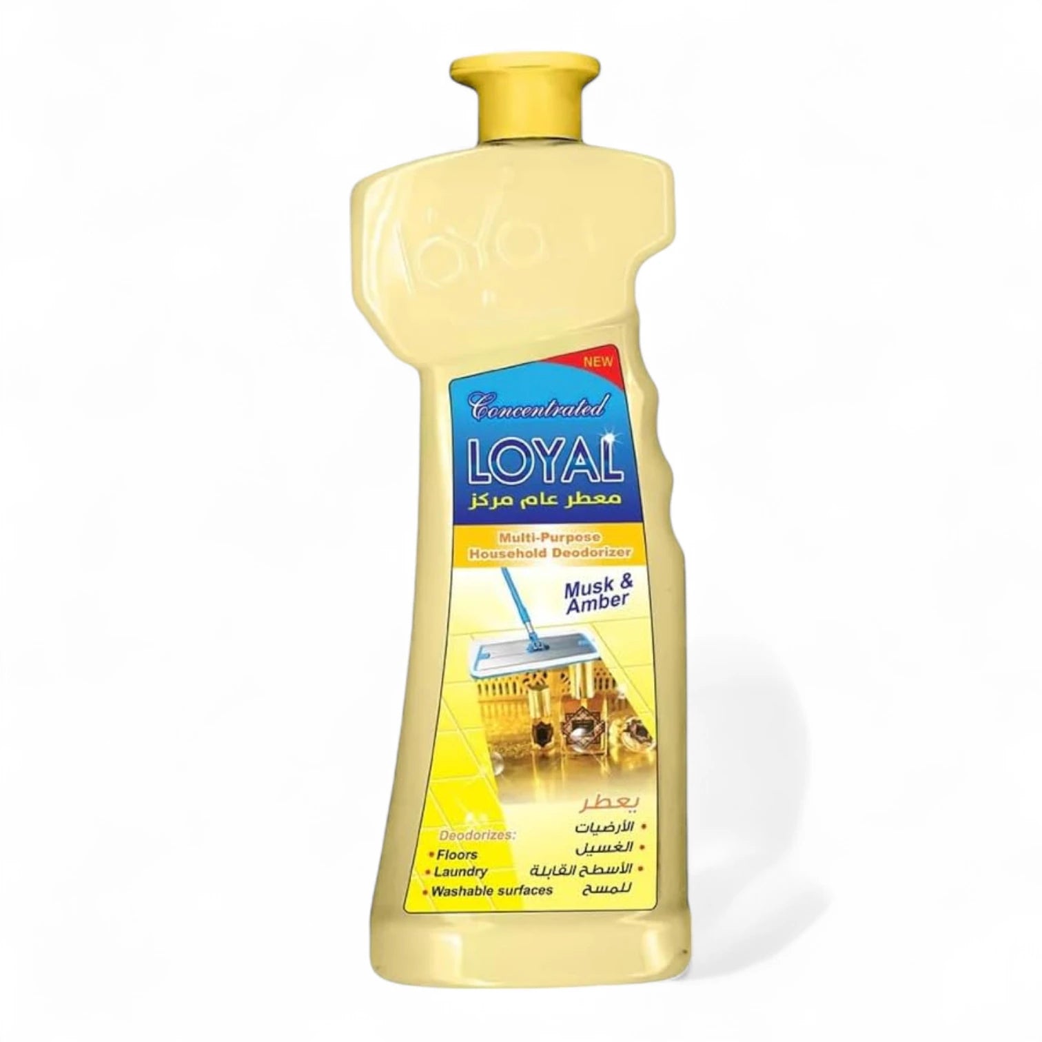 Loyal Multi-Purpose Deodorizer Gel – Musk & Amber, 2.1L | Earthy & Fruity Scented Concentrated Gel for Floors, Laundry & Surfaces, Odor Neutralizer - Damoo