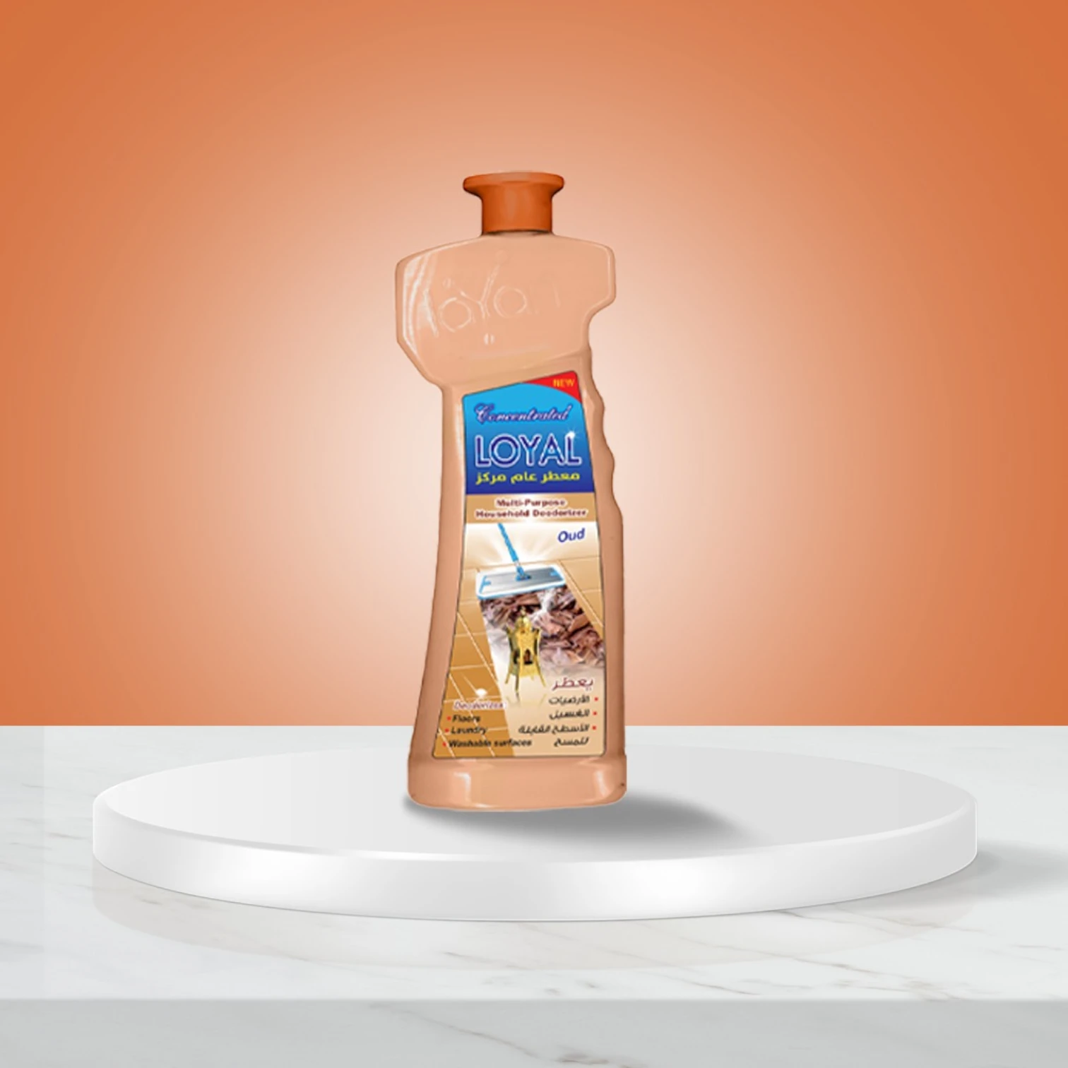 Loyal Multi-Purpose Deodorizer Gel – Oud, 2.1L | Luxurious Woody & Spiced Concentrated Gel for Floors, Laundry & Surfaces, Odor Eliminator - Damoo