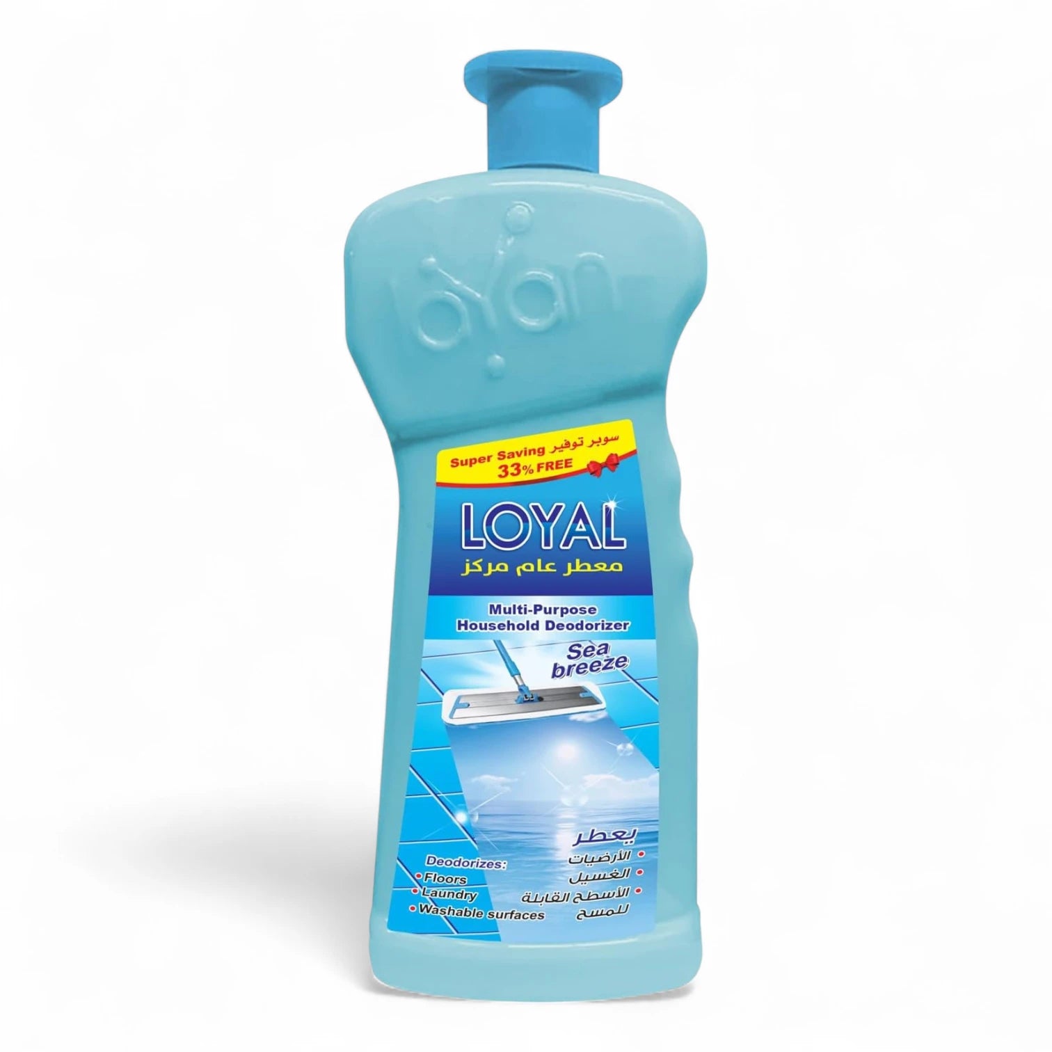 Loyal Multi-Purpose Deodorizer Gel – Sea Breeze, 2.1L | Concentrated Formula for Floors, Laundry & Surfaces, Long-Lasting Freshness - Damoo