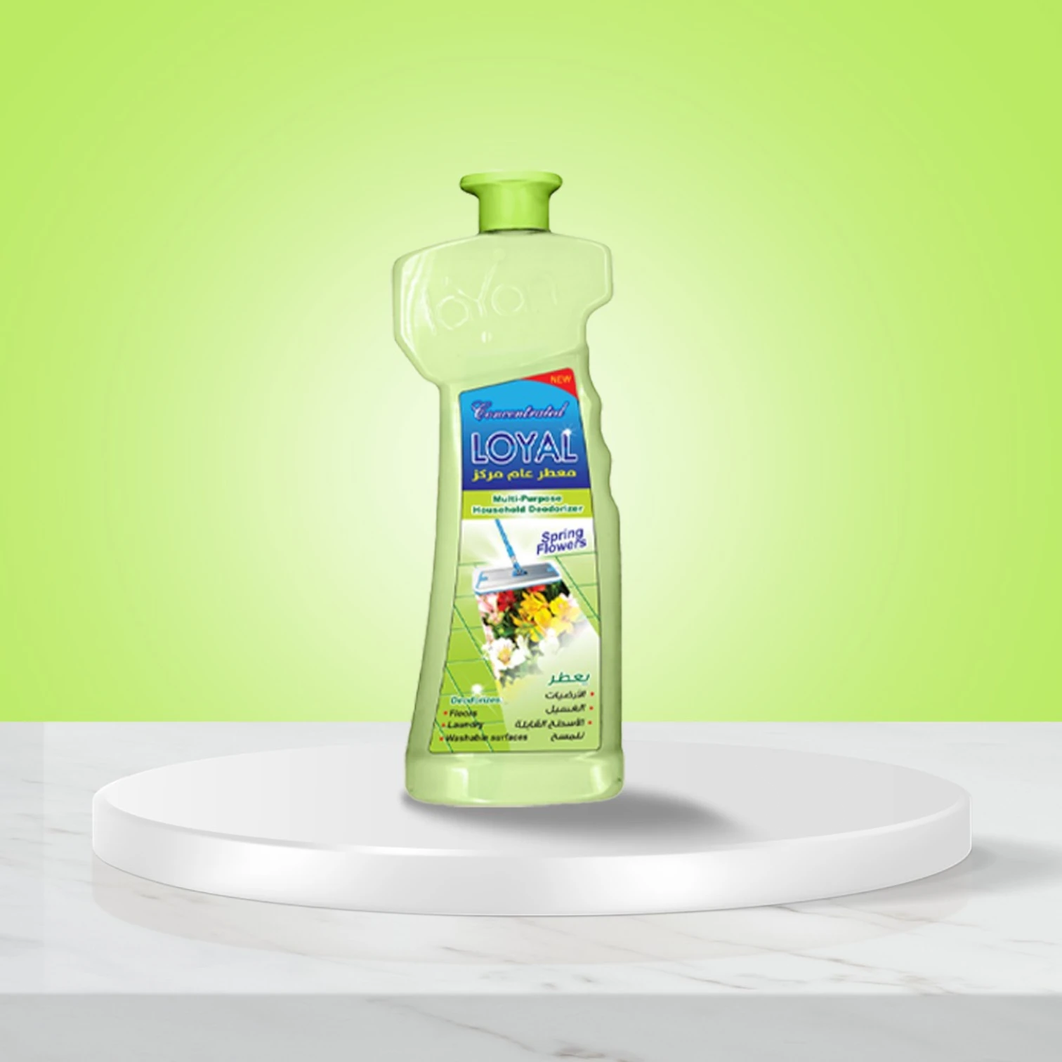 Loyal Multi-Purpose Deodorizer Gel – Spring Flowers, 2.1L | Concentrated Odor Remover for Floors, Laundry & Surfaces, Fresh Floral Scent - Damoo