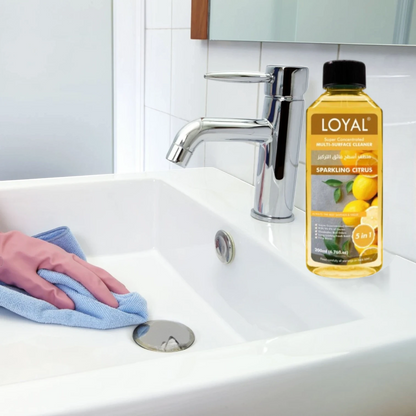 LOYAL Super Concentrated Deodorizer & Multi-Surface Cleaner – Sparkling Citrus | 5-in-1 Cleaner, Odour Neutraliser, Food-Safe, Long-Lasting Freshness - Damoo