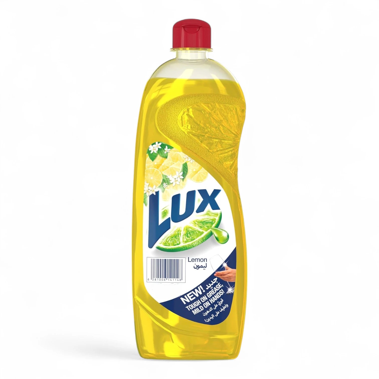 Lux Dishwashing Liquid Lemon – Tough on Grease, Gentle on Hands – Fresh Lemon Scent – 725ml Gel Bottle for Sparkling Clean Dishes - Damoo
