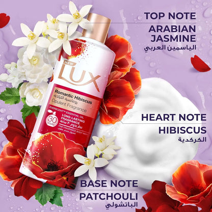 Lux Opulent Fragrance Body Wash – Romantic Hibiscus, 700ml | 30H Long-Lasting Scent with Everscent Essential Oil | For All Skin Types - Damoo