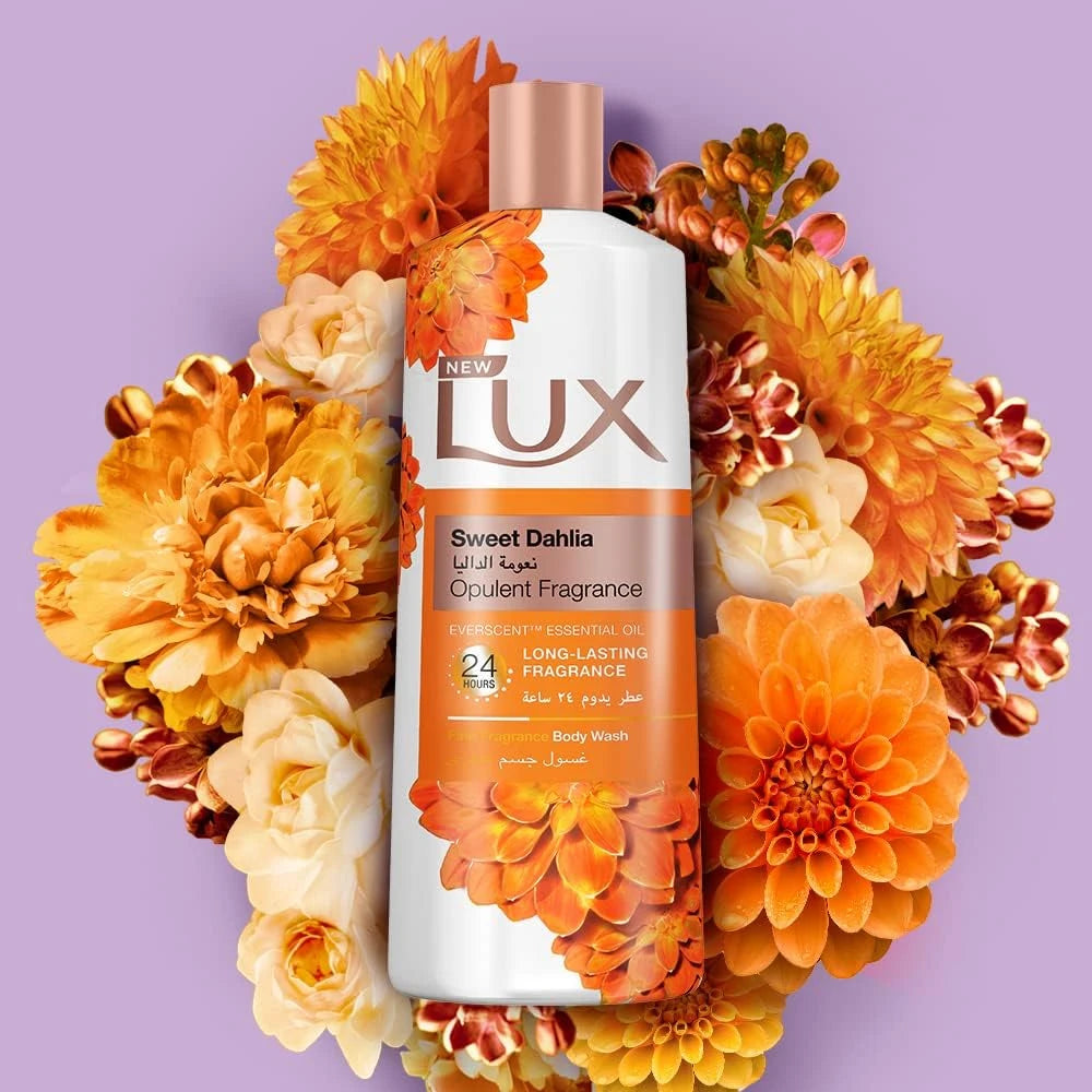 Lux Velvet Jasmine Body Wash – 700ml | 2X Moisturizing Essence with 4D Hyaluronic Acid & Glycerin | Delicate Fragrance for All Skin Types | Deep Hydration & Soft Skin - Damoo