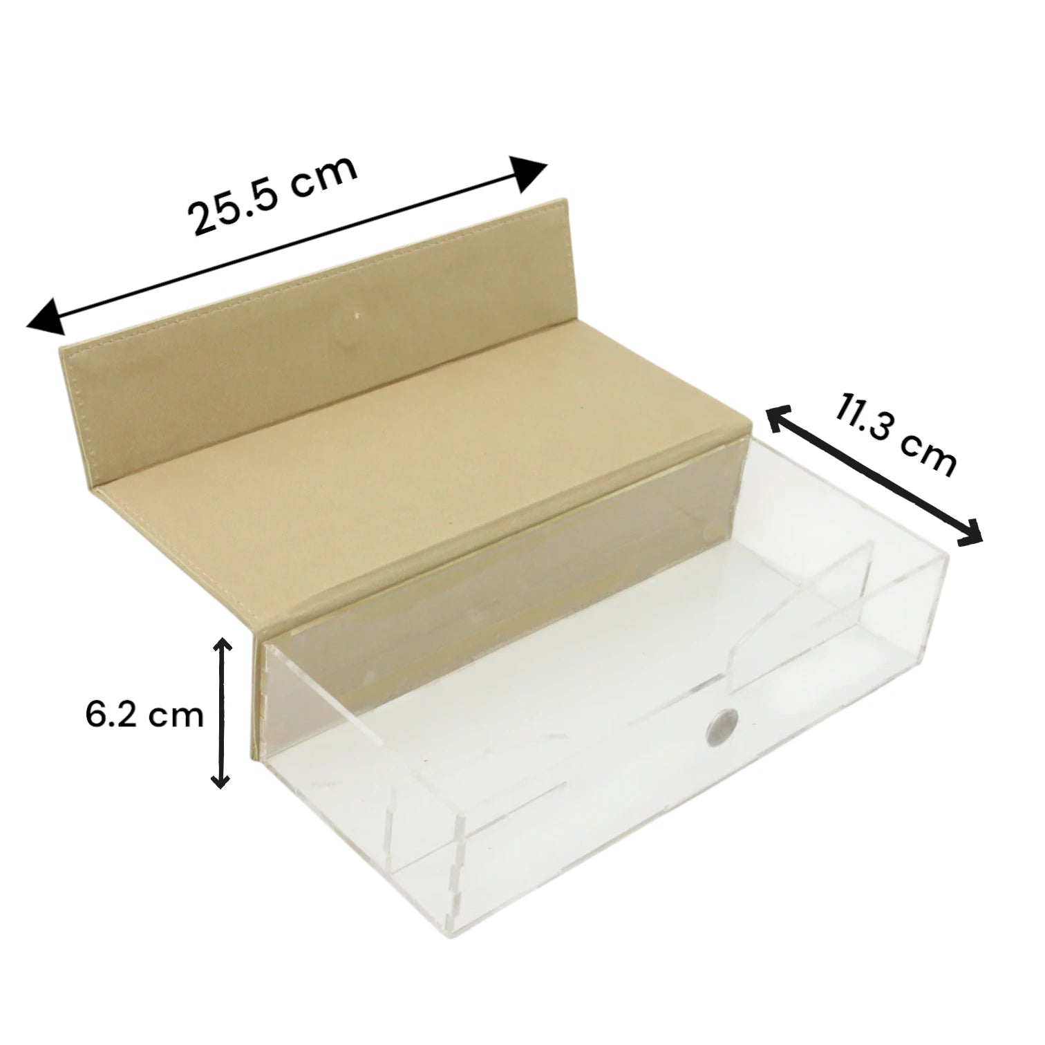 Luxury Beige Faux Leather & Acrylic Cutlery Holder Set – Elegant Napkin & Utensil Organizer for Kitchen, Dining, and Restaurants - Damoo