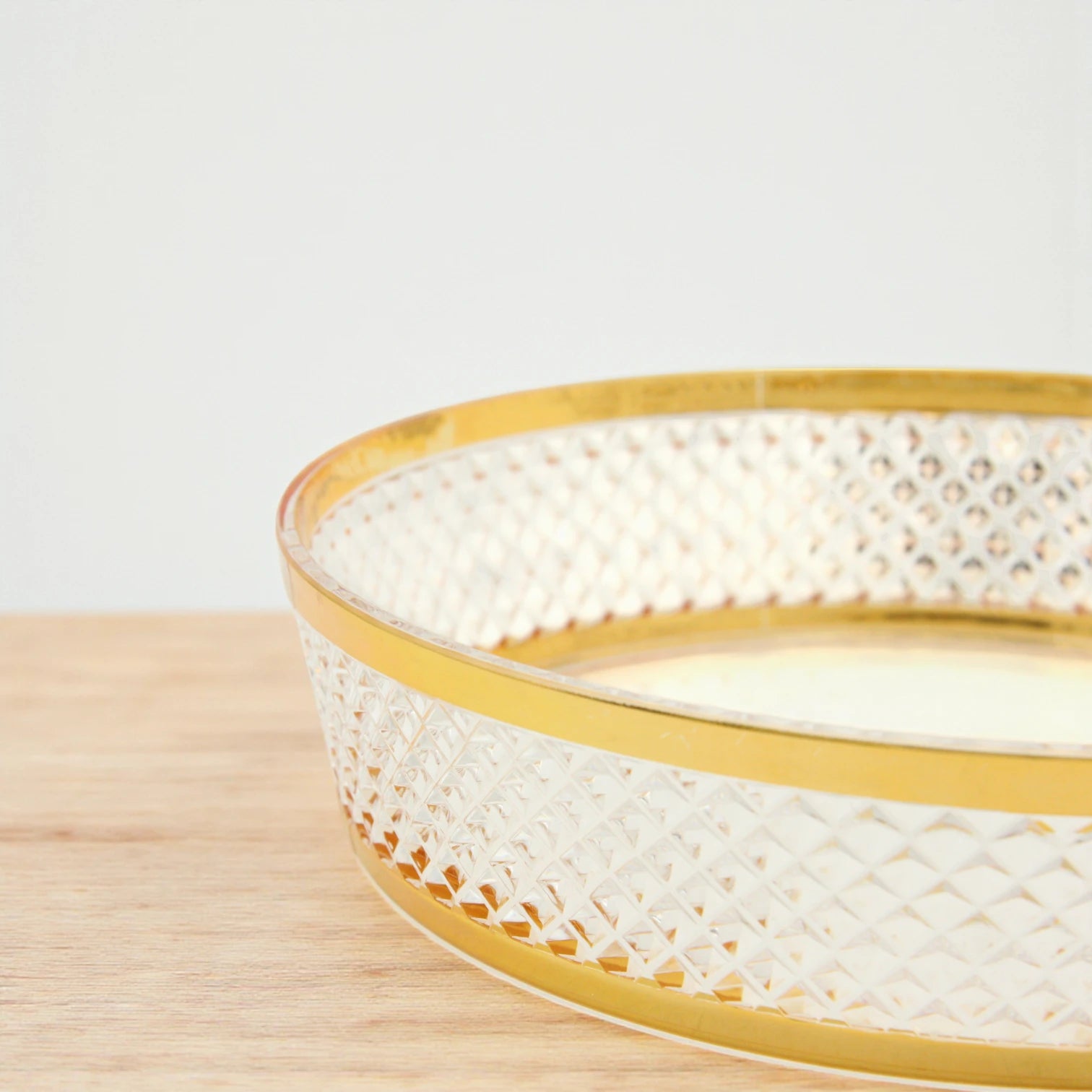 Luxury Clear Acrylic Candy Box with Gold Trim and Ornate Dome Lid – Elegant Decorative Serving Bowl for Sweets, Dates, Nuts & Chocolates – Ideal for Ramadan, Eid, Weddings & Home Décor - Damoo