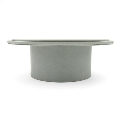 Luxury Leather Round Cake Stand – Large Elegant Dessert Display for Events & Home Decor - Damoo