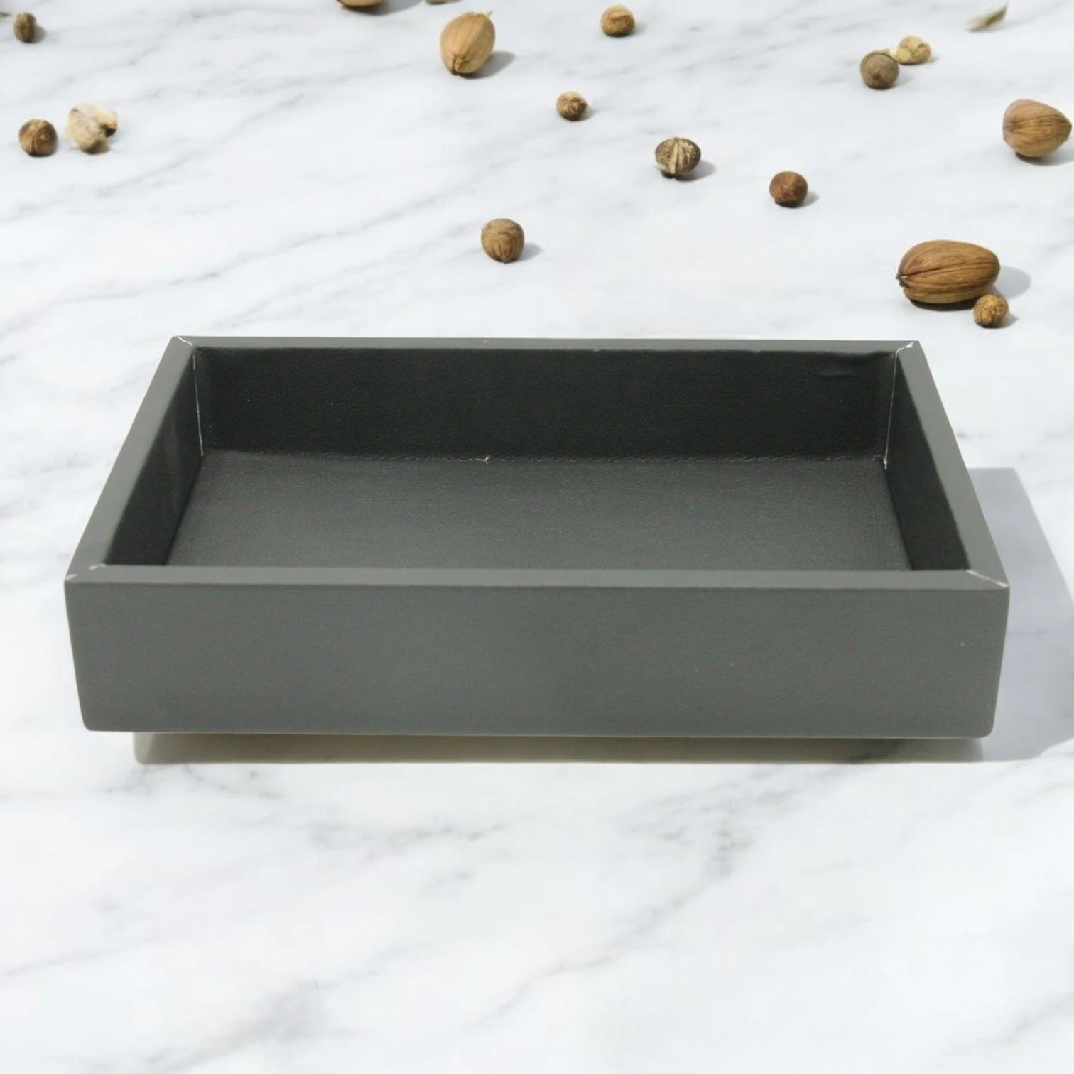 Luxury Leather Serving Tray – Organizer & Food Platter for Home, Office, Parties & Gifting - Damoo