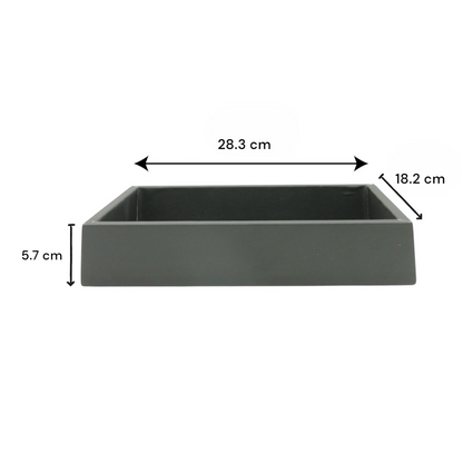 Luxury Leather Serving Tray – Organizer & Food Platter for Home, Office, Parties & Gifting - Damoo