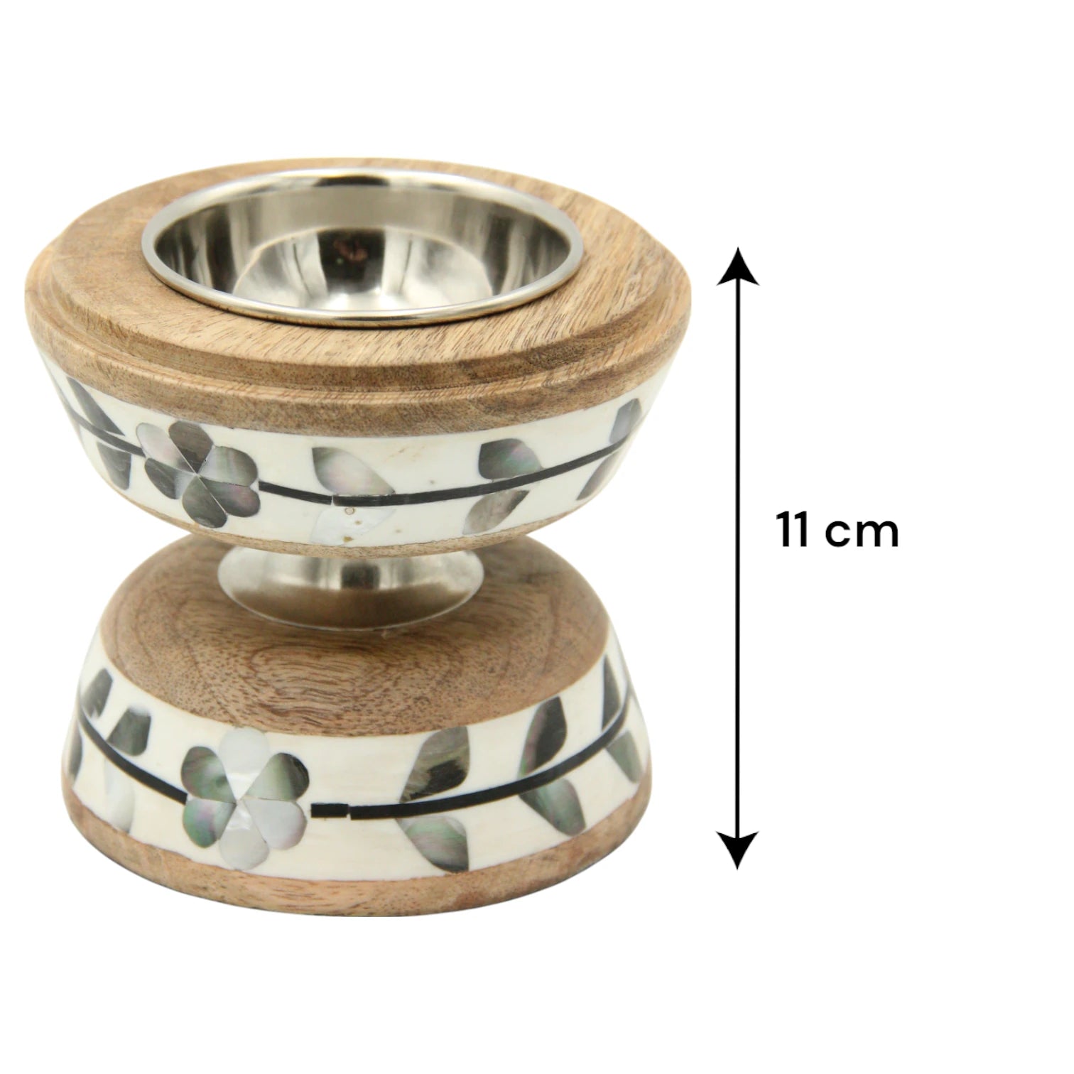 Luxury Wooden Incense Burner Set with Wood – Includes Decorative Mabkhara, Acrylic Bakhoor Storage Box & Matching Tray – Elegant Arabic Home Decor for Majlis & Gifting - Damoo