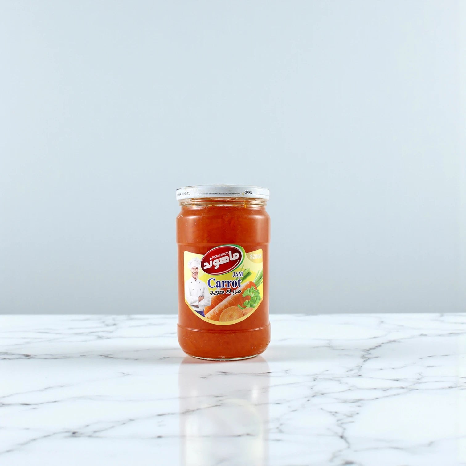 Mahvand Premium Carrot Jam – 820g Jar | Natural Sweet Spread for Breakfast, Pastries, and Desserts - Damoo