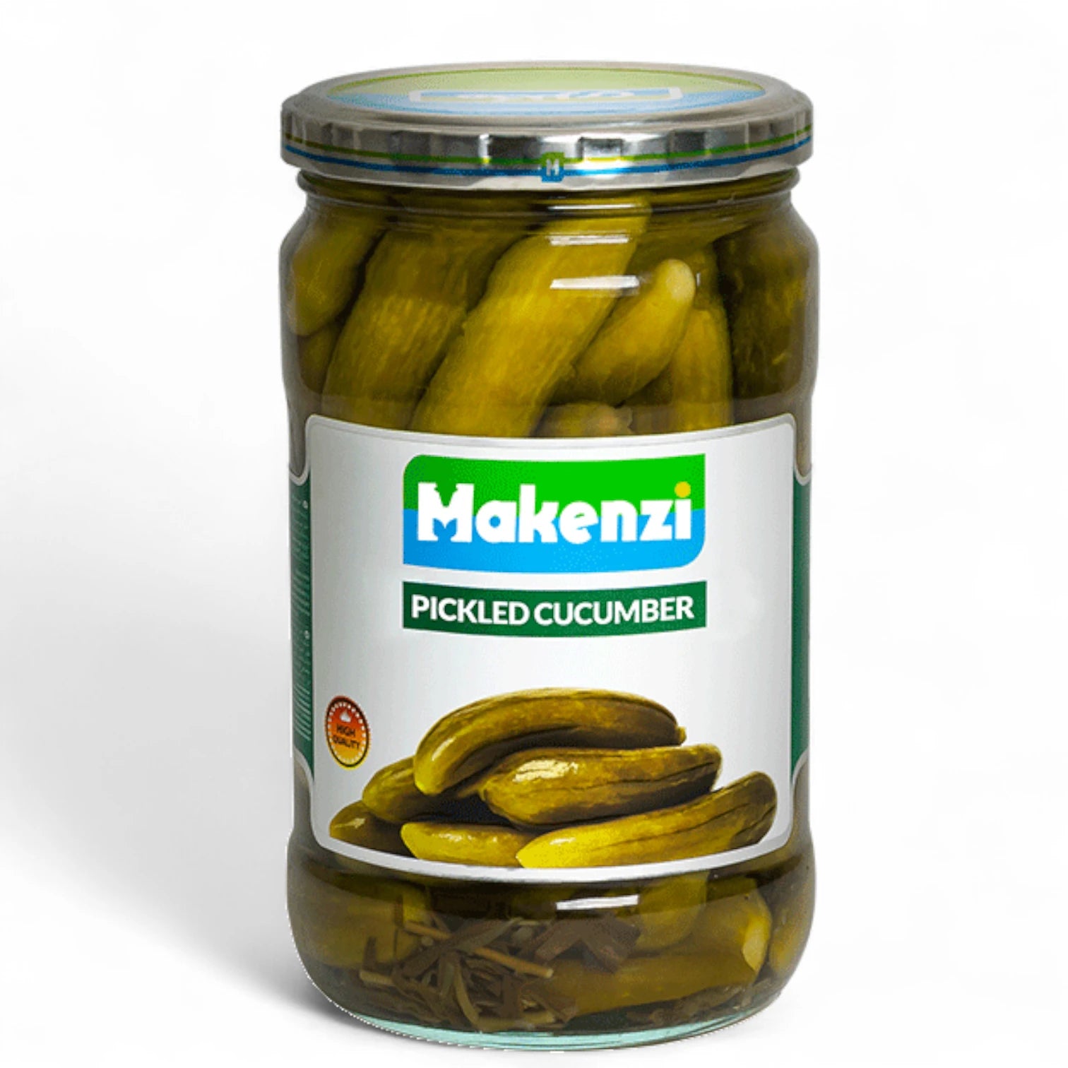Makenzi Pickled Cucumber, Crunchy Whole Pickles in Brine, Authentic Mediterranean Taste for Snacking, Salads, Sandwiches & Platters – 680g + 20g Extra - Damoo