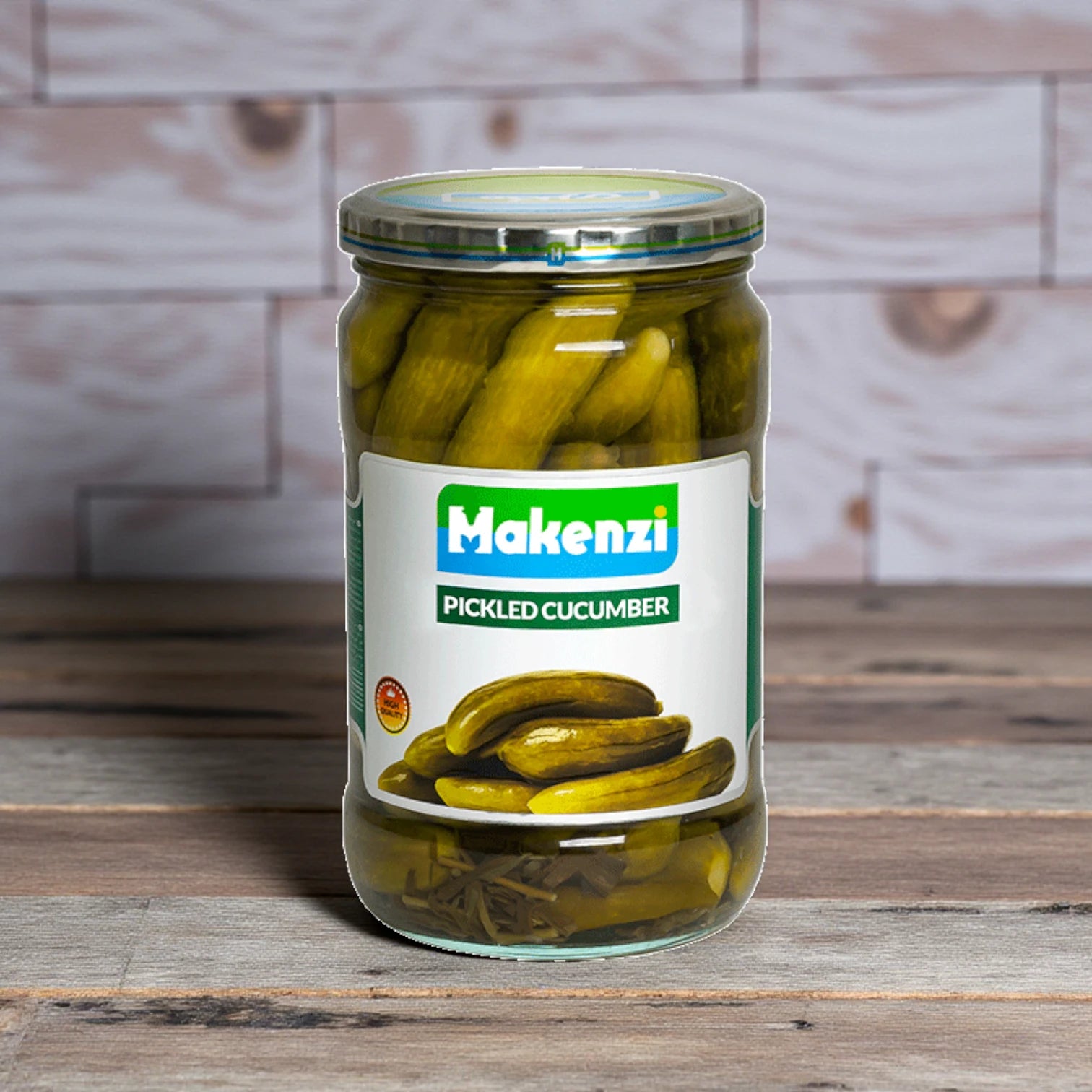 Makenzi Pickled Cucumber, Crunchy Whole Pickles in Brine, Authentic Mediterranean Taste for Snacking, Salads, Sandwiches & Platters – 680g + 20g Extra - Damoo