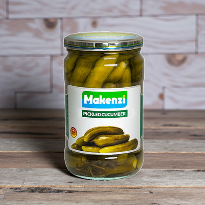 Makenzi Pickled Cucumber, Crunchy Whole Pickles in Brine, Authentic Mediterranean Taste for Snacking, Salads, Sandwiches & Platters – 680g + 20g Extra - Damoo