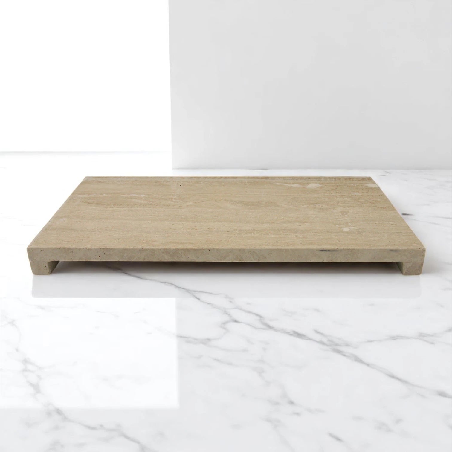 Marble Board with Tiny Legs –  Decorative Tray for Jewelry, Food, and Home Decor - Multipurpose Elevated Serving Tray - Damoo