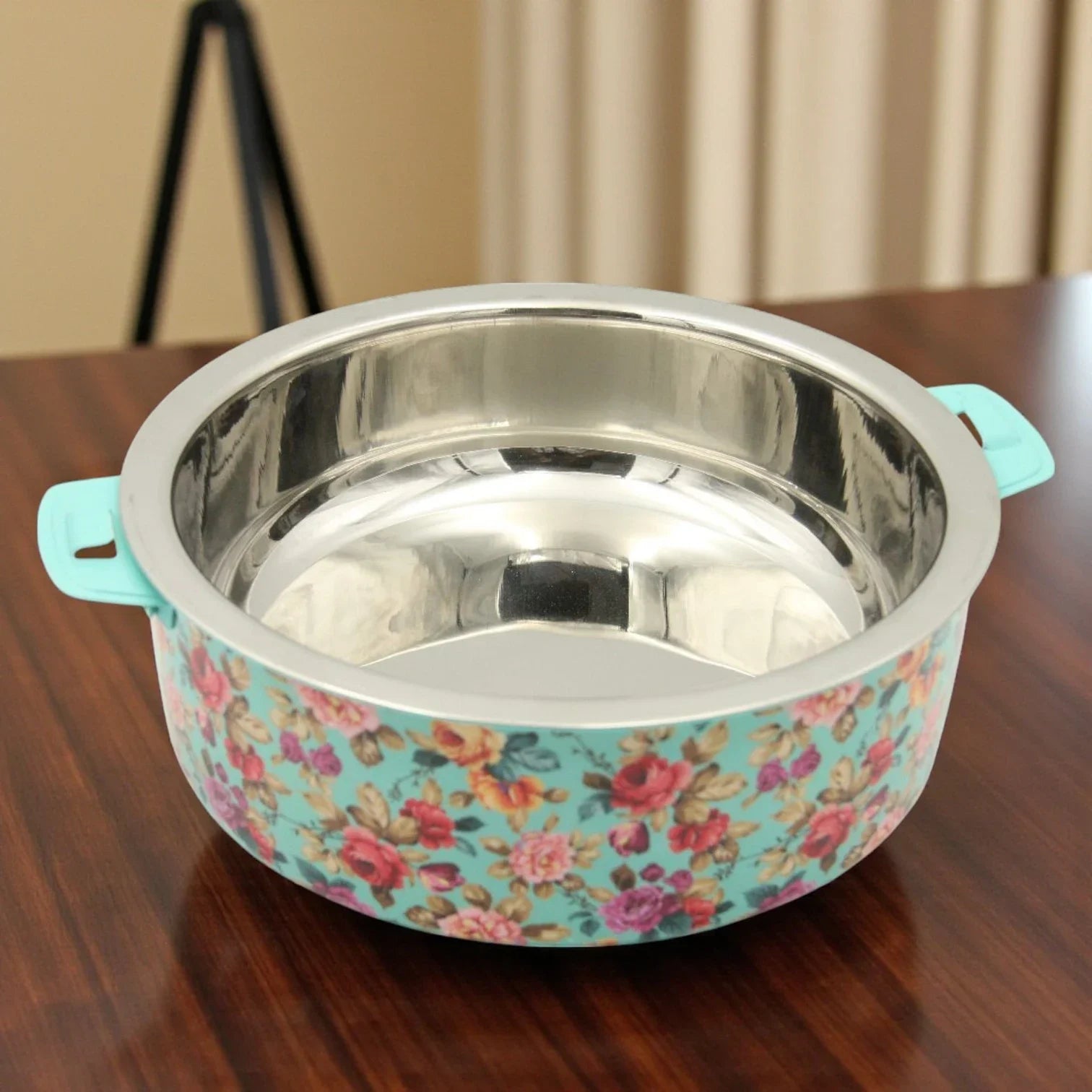 Mayflower 5000ml Premium Stainless Steel Hot Pot – Affordable Luxury with Timeless Floral Motif, Made in India - Damoo