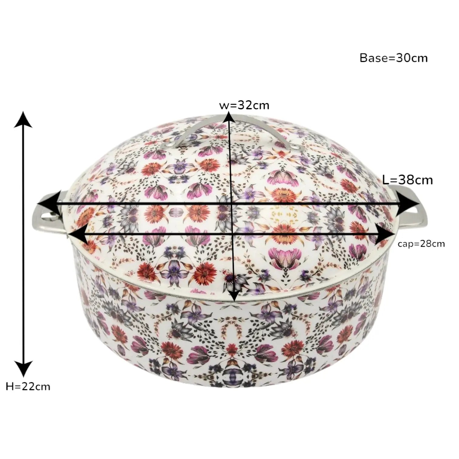 Mayflower Premium Stainless Steel Serving Bowl – Affordable Luxury with Elegant Floral Motif, Made in India - Damoo