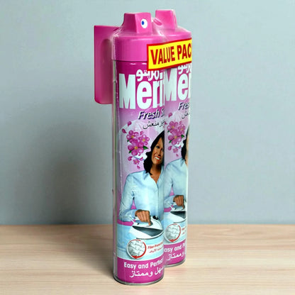 Merito Spray Starch – Fresh Scent, Fabric Ironing Spray with Fiber Protection – 2x500ml (Multicolour) - Damoo