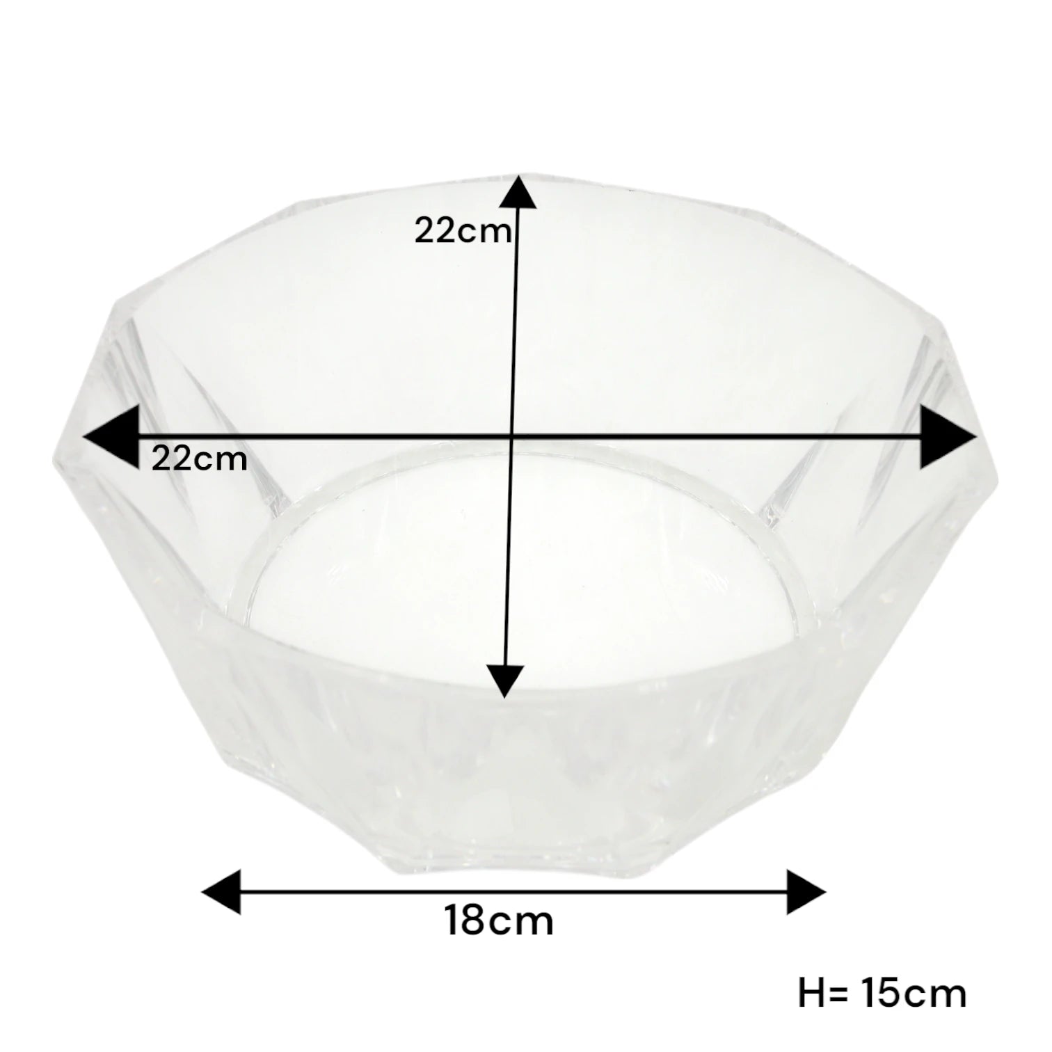 Modern Acrylic Candy Bowl with Lid – Transparent Decorative Treat Jar for Sweets, Dates, Chocolates & Snacks – Elegant Tabletop Organizer - Damoo