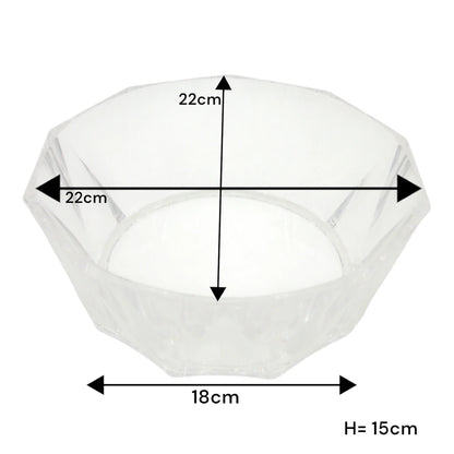 Modern Acrylic Candy Bowl with Lid – Transparent Decorative Treat Jar for Sweets, Dates, Chocolates & Snacks – Elegant Tabletop Organizer - Damoo