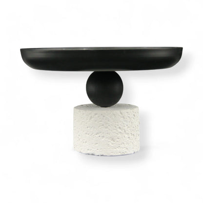 Modern Sculptural Mortar & Pestle – Dual-Tone Real Stone - Minimalist Decor & Multi-Purpose Use - Damoo