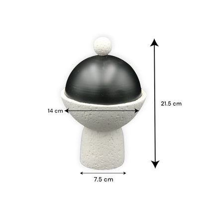 Modern Sculptural Mortar & Pestle Set – Minimalist Kitchen Tool & Home Decor Accent - Damoo