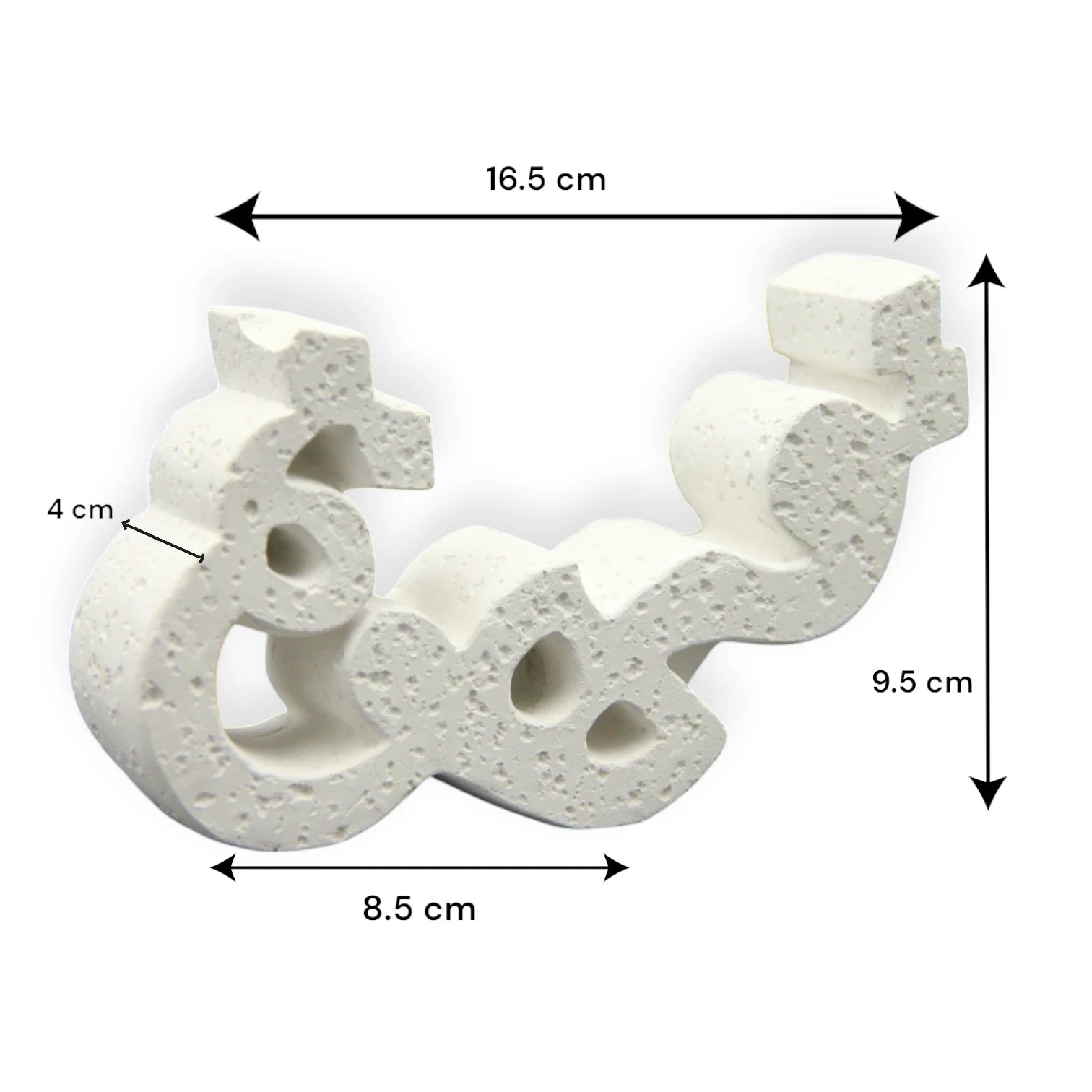 Modern Sculptural Mortar & Pestle with Arabic "Coffee" Stone Stand - Minimalist White Real Stone Kitchen & Home Decor - Damoo
