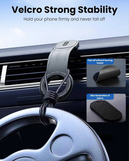 Moxedo Magnetic Car Mount Phone Holder – Flexible Titanium Alloy One-Handed Operation for iPhone 15/14/13/12 Pro Max Plus Mini - Damoo