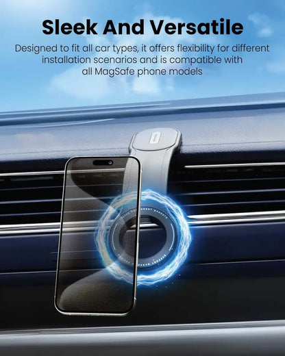 Moxedo Magnetic Car Mount Phone Holder – Flexible Titanium Alloy One-Handed Operation for iPhone 15/14/13/12 Pro Max Plus Mini - Damoo