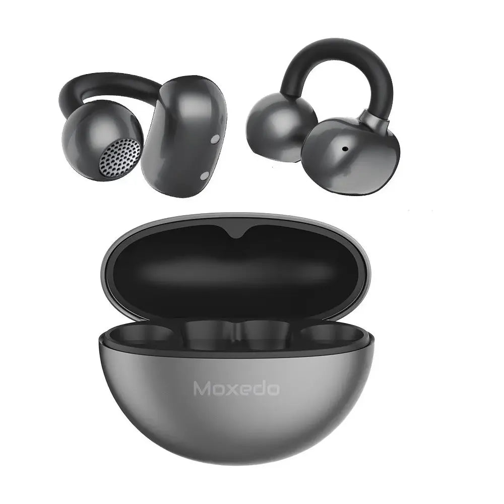 Moxedo Open-Ear Wireless Earbuds S8 – Bluetooth 5.4, ANC, 24H Battery, USB-C Charging Case, Lightweight Sport Design - Damoo