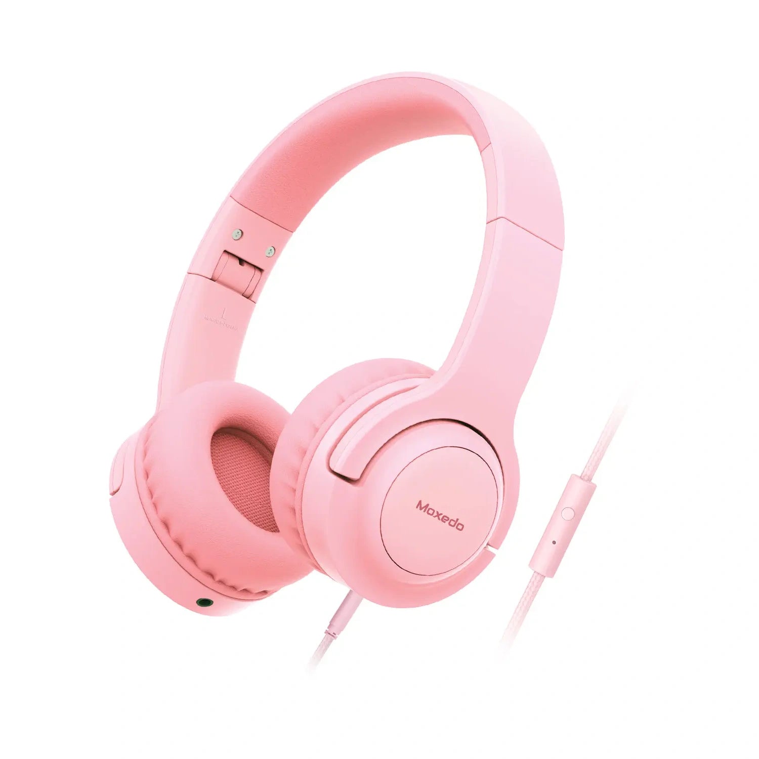 Moxedo Tiny Tunes Wired On-Ear Headphones with Built-in Mic, In-Line Remote, Foldable Adjustable Design, Stereo Sound, 93dB Sensitivity – Lightweight Headset for Music & Calls - Damoo