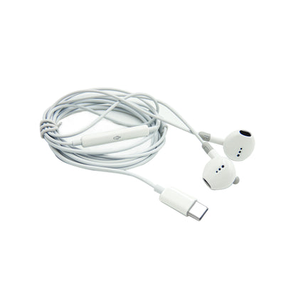 mpBLBERRI Type-C Earphones (1.2m) – HD Sound, Comfortable Fit, Compatible with All USB-C Devices including iPhone 15 Series - Damoo