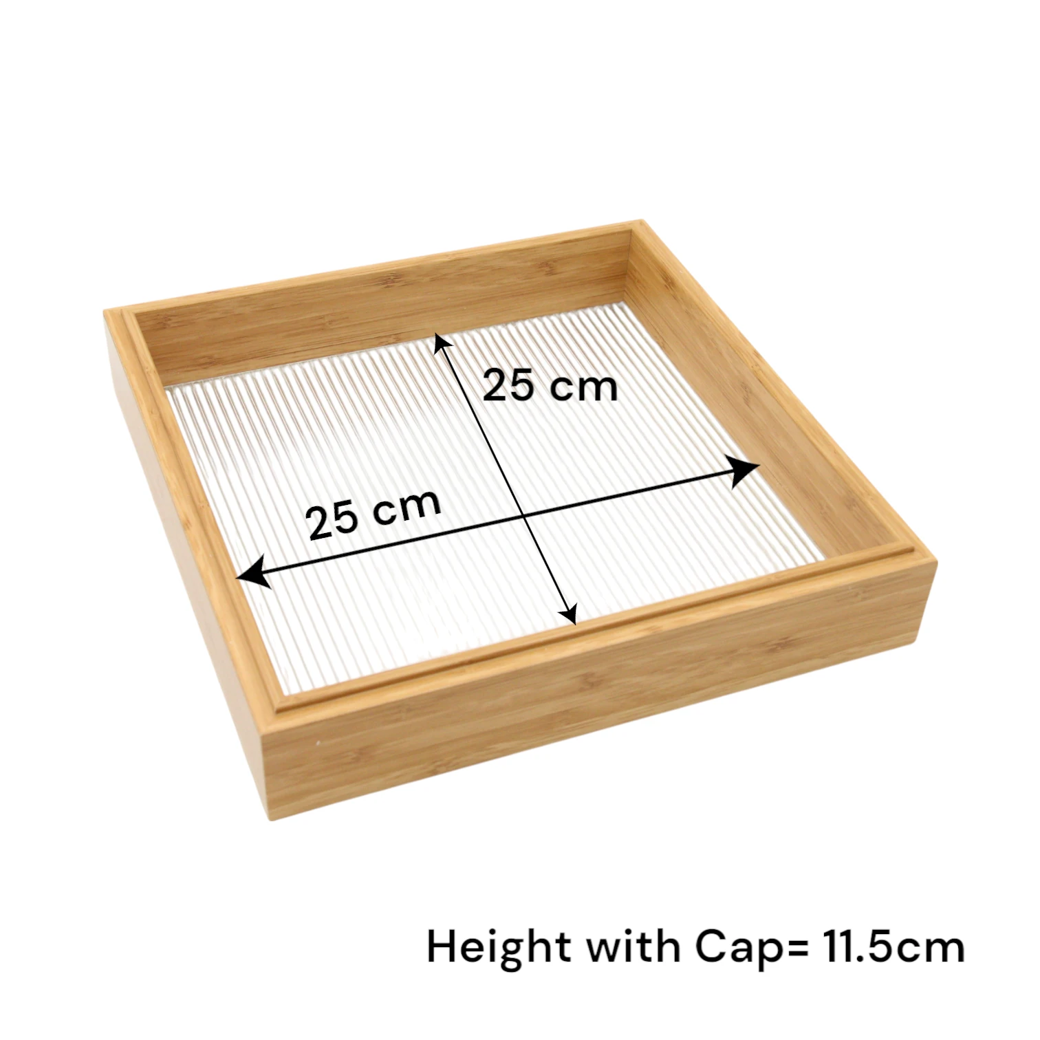 Multipurpose Party Serving Tray with Acrylic Lid – Adjustable Snack Platter with Removable Dividers for Nuts, Candy, Veggies, Chips & More - Damoo