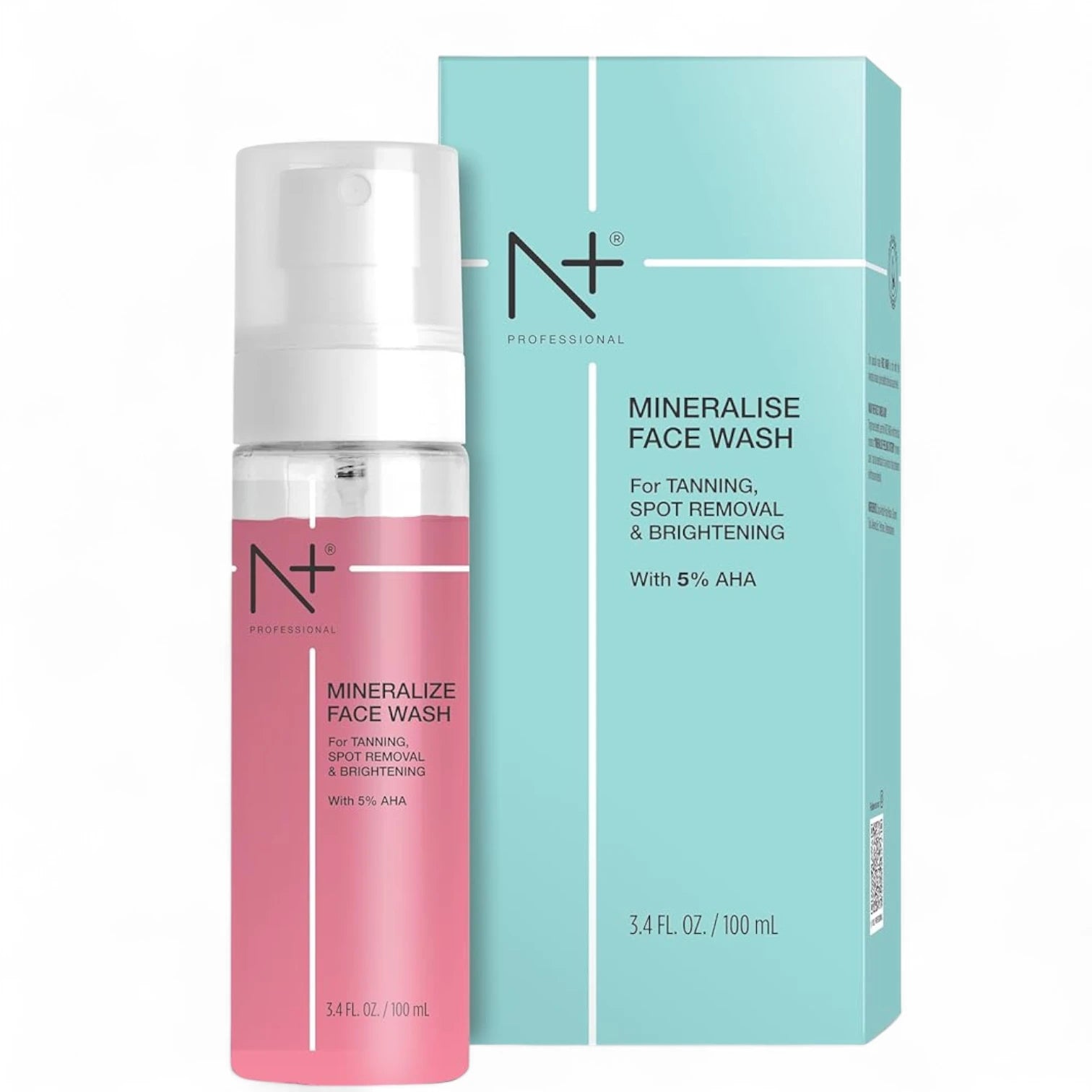 N Plus Professional Mineralise Facewash – Deep Cleansing & Hydrating Gel Cleanser with Essential Minerals – For All Skin Types – 100ml - Damoo