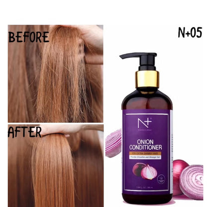 N Plus Professional Onion Conditioner | 300ml | Strengthens, Nourishes & Adds Shine | Reduces Hair Fall | Suitable for All Hair Types - Damoo