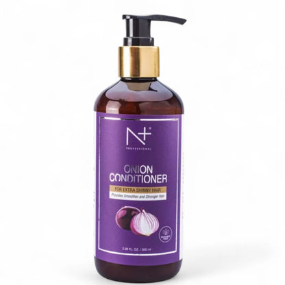N Plus Professional Onion Conditioner | 300ml | Strengthens, Nourishes & Adds Shine | Reduces Hair Fall | Suitable for All Hair Types - Damoo