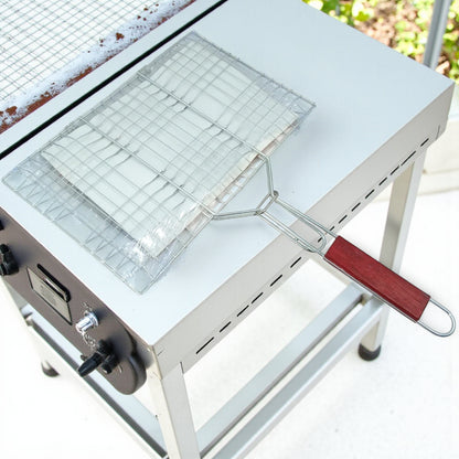 TEWEIJIA High Quality BBQ Grill Net  – Durable Stainless Steel Non-Stick Barbecue Grid for Grilling Meat, Fish & Vegetables