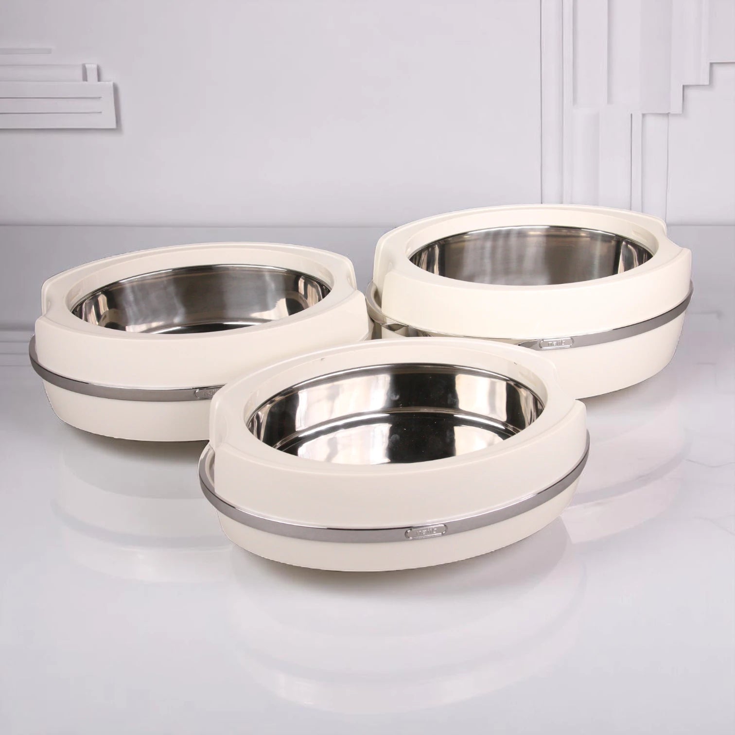 Najib 3-Piece Thermal Food Warmer & Hot Pot Set (2.0L + 2.5L + 3.0L) – Insulated Casserole Containers for Biryani, Roti & More | Eco-Friendly & Long-Lasting Heat Retention - Damoo